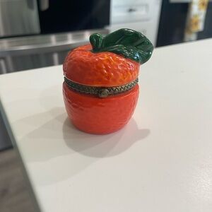 Orange latch trinket box